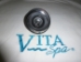 Part #110379 – Vita Spa 400 Series Directional Jet (Graphite with Stainless Steel, Halo Pro-Loc, OEM Replacement) for 2009+ MAAX® hot tubs - 110379