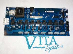 Vita Spa 454005-DS ICS Relay Board Vita Spa ICS Relay Circuit Board (OEM 454005-DS) – Currently Unavailable: Upgrade to a Vita Spa Pack designed for your spa for reliable performance and easy install. See Replacement Vita Spa Packs  Vita Spa ICS Spa Pack, 454005DS, 0454005DS, Consumer Engineering Inc 0454005DS, Maax Spas 30454005DS, Vita Spa, relay board, Circuit Board, PCB D 08 Relay Stereo Domestic, D-2008, 454005 DS, 30454005 DS, 454002 D, 454005 V05D