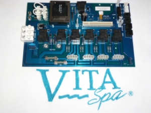 Vita Spa ICS Relay Circuit Board – Part #454006-D (0454006-D, 30454006-D) | OEM Replacement Circuit Board: Currently Unavailable: Upgrade to a Vita Spa Pack designed for your spa for reliable performance and easy install. See Replacement Vita Spa Packs  Vita Spa ICS Spa Pack, 454006D, 0454006D, Consumer Engineering Inc 0454006D, Maax Spas 30454006D, Vita Spa, relay board, Circuit Board, PCB D 08 Relay No Stereo Domestic, D 2008, 454006 D, 30454006 D, 454002 D, 454005 V05D